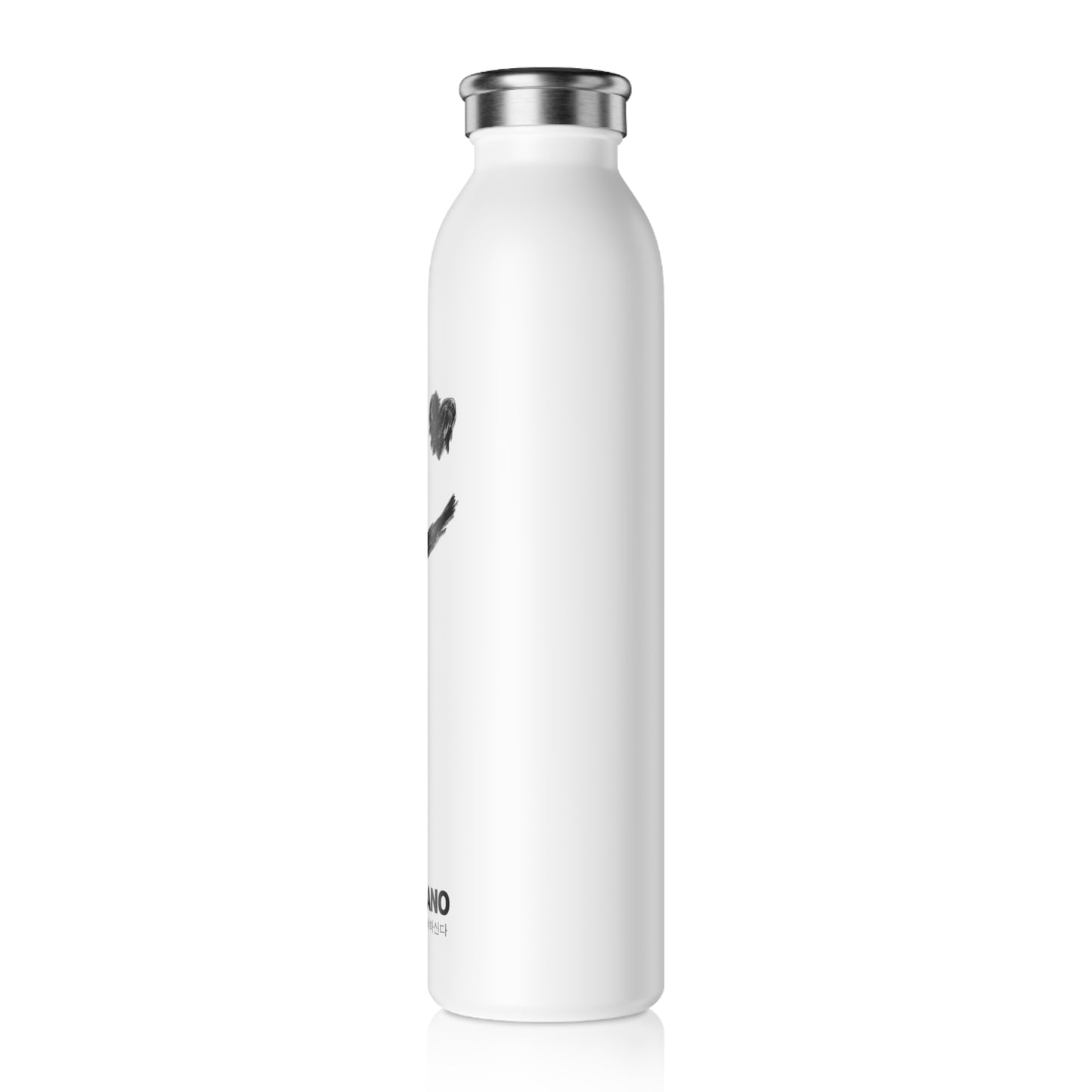 Slim Water Bottle: Love Glitch