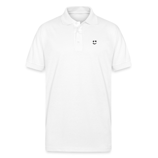 Love Glitch "Aria" Polo Shirt (Men's) - white